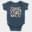 Straight Outta Mcc Short Sleeve Baby Onesie in Navy Color
